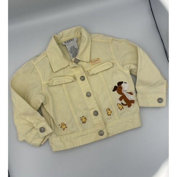 RARE Y2K Vtg Kipper The Dog Jacket HIT Entertainment Mick Inkpen Kids Sz‎ 24 Mos - Picture 4 of 14